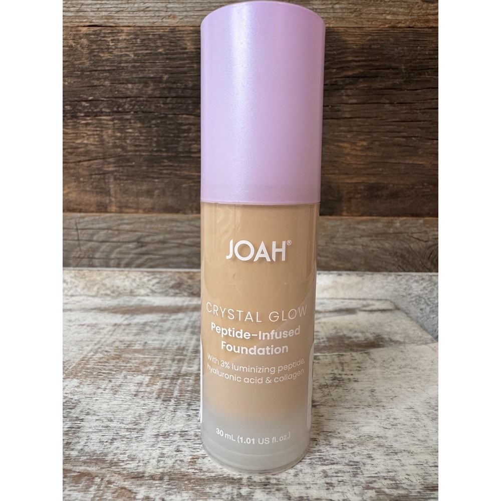 Joah Crystal Glow Peptide Foundation 30ml LW060 Light Warm | MSRP =‎ $16
